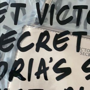 Clear bag with clutch